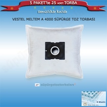 Meltem A 4000 Süpürge Toz Torbası 25 Adet Torba Kd01