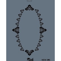 Rich New Seri N-395 Stencil 35x25 Cm - Elwm-287561 Renkli