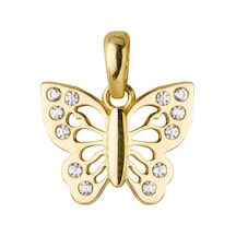 Goldkupe 14 Ayar Taşlı Kelebek Altın Kolye Ucu 0,98 Gr-6136 Altın