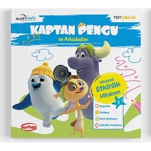 TRT Çocuk-Kaptan Pengu ve Arkadaşları Hikayeli Etkinlik Kitabım - 1 - Reyha Cerit Bala - Burhan Yayıncılık
