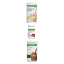 Herbalife Aylık Başlangıç Seti 2 Adet Shake Vanilya Çikolata 1 Adet Çay Ahududu