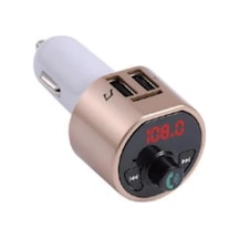 Tr G10 Pd Şarj Özellikli Dijital Göstergeli Bluetooth Fm Transmitter Gold