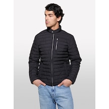 Sisley Fermuar Ve Logo Detaylı Slim Fit Mont Erkek Bej Mont - 325p21v1sn03r Koyu Kahverengi