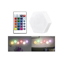 Tr Altıgen Rgb Kumandalı Dokunmatik Dekoratif Led Lamba Genel