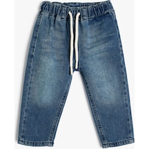 Koton Kot Pantolon Pamuklu - Slim Jean Orta İndigo 4smb40002td 4SMB40002TDMID İndigo
