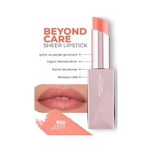 Beyond Care Sheer Lipstick 902 - Sheen Apricot - Yoğun Nemledirici Besleyici Etki - Parlak Ruj Çok Renkli