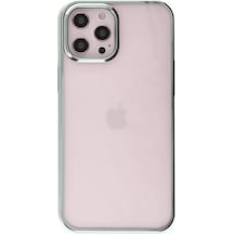 Newface - 757 - Apple iPhone Uyumlu 12 Pro Max Kılıf Element Silikon - Csmo-tex - - Yeşil