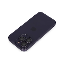 Apple iPhone  Uyumlu  14 Pro Max Kılıf Luko Lens Silikon - Siyah