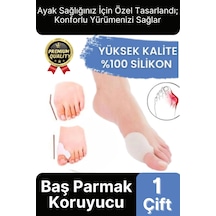Yüksek Kalite Yumuşak Halluks Valgus Makaralı Bunyon Silikon Ayak Başparmak Kemik Koruyucu 1 Çift