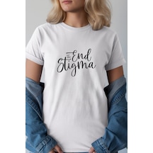 Unisex Oversize 24/1 Penye Dtf Baskılı Tişört - Dtf230 Beyaz