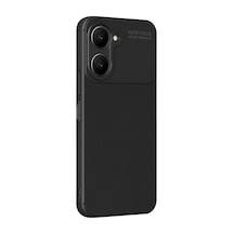 Vivo Y18 Uyumlu Kılıf Auto Focus Karbon Kapak - Siyah