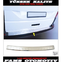 Vw T6 Transporter Krom Arka Tampon Üstü Koruma 2015 ve Üzeri