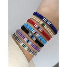 Harmel Jewelry Miyuki 7 Renk 7 Mod 7 Gün Bileklik Çok Renkli