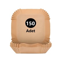 TP Company 150 Adet Airfryer Pişirme Kağıdı Kare Tabak Model Yağlı Kağıt