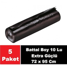 Sera Çöp Torbası Extra Güçlü Battal Boy 72x95 Cm 5 X 10 Lu