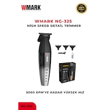 Wmark Ng-325 Silver Profesyonel Detay Düzeltme Tıraş Makinesi Yüksek Hızlı Hassas Kesim 3 saat