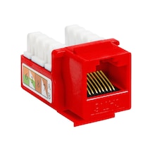 Hcs J6e-00874-red Cat6 Utp Keystone Jack Kırmızı 5'li Paket
