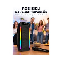Rgb Işıklı Çift Hoparlörlü Taşınabilir Bluetooth Speaker Ve Mikrofon Yeni Ne - Hs08372823-8