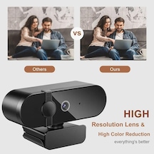 Webcam 4k Konferans Kamera Gizlilik Bandı Dahili Mikrofon Chat Görüntülü Sohbet Yayın Kamerası