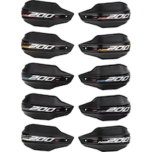 GP Kompozit Bajaj Pulsar NS 200 2014-2022 Uyumlu Plastik Elcik Koruma Siyah