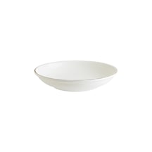 Retro Gourmet 12 Adet 15 Cm 330 Cc Kahverengi Kenar Çizgili Porselen Çukur Tabak
