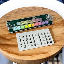 Lacoste Hologram Baskılı Araç Telefon Numaratörü Vantuzlu Park Numaratörü Premium Numaratör