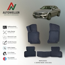 Mercedes-benz C Serisi 2014-2021 W205 Uyumlu Havuzlu Oto Paspas