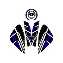 GP Kompozit Yamaha MT-09 2021-2022 Uyumlu Tank Pad Seti Siyah-Mavi