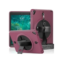 Jenerik Apple İpad 5 Air 9.7 Kılıf Strap-c Otterbox Tablet Kapak - Mürdüm