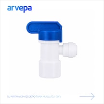 Arvepa Su Arıtma Cihazı 1/4" Depo Tank Musluğu - Geçmeli (Quick) Bağlantı