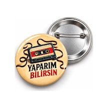 Yaparım Bilirsin - 58mm Rozet Çok Renkli