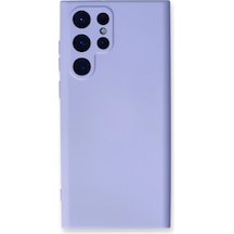Newface - 828 - Samsung Galaxy S24 Ultra Kılıf Nano İçi Kadife Silikon - Edntrend - - Lila LİLA