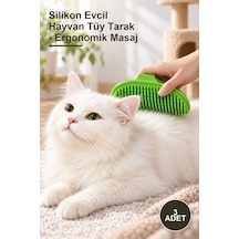 3 Adet Silikon Evcil Hayvan Tüy Tarak - Ergonomik Masaj
