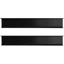 2 Adet. Modern Basit Çekmece Dolap Kapı Kolları Siyah Mat Kaplamalı Kollar Mobilya Donanımı