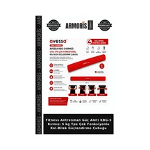 Fitness Antrenman Güç Aleti Kbg-5 Kırmızı 5 Kg Tpe Çok Fonksiyonlu Kol-bilek Güçlendirme Çubuğu