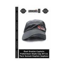 Armoris Özel Üretim Captain Fisherman Style Cap At-11 Tarz Sunum Kaptan Şapkası Standart