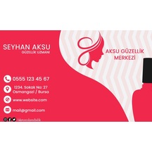 Bk Gift Kişiye Özel Güzellik Merkezi Tasarımlı Bitmeyen Kartvizit - Model 1