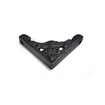 Antika Tarz Dekoratif Pirinç Köşe Süsü - 58x58 Mm, Oksit Sarı
