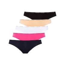 U.S. Polo Assn. Kadın 5 Li Düşük Bel Slip Çok Renkli 67001 Lacivert