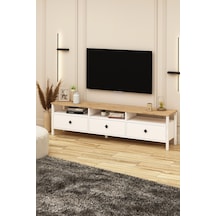 Remy Tv Ünitesi 180 Alt Modül Sepet - Beyaz Sepet - Beyaz