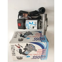 Gross 12 Volt Yağ Mazot Sivi Aktarma Pompasi 1 Inç Yerli 32 Mm