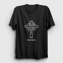 Presmono Unisex Cross Black Sabbath T-shirt Siyah