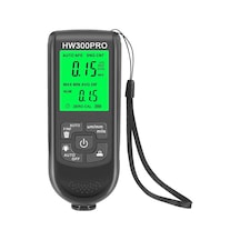 Spactz Dijital Arka Lcd Film Kalınlığı Ölçer Araba Boya Kalınlığı Test Cihazı Kaplama Kalınlığı Ölçer Ölçüm Aracı Siyah