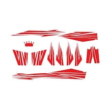 Kırmızı Cup Sticker Seti Standart
