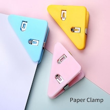 Xindoker Kw-trio Sj-01 Üçgen Dosya Klipsi - 5'li Set 40 Yaprak Kapasiteli Gümüş