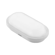 Oval Beyaz Led Nemliyer Armatür, 20w, Su Geçirmez Tasarım 10 Parça Siyah