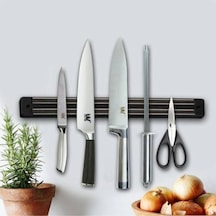 Mıknatıslı Bıçak Askısı Bıçak Tutucu Bıçak Askısı Duvara Monte 33ccm Metal 50 X 70 Beyaz Tr Diğer