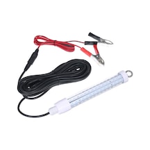 Wezone "12-24v 10w 120 Led Su Dalış Balık Avı Lambası, 6m Kablo İle 360 Aydınlatma" Beyaz