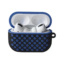 Newface Apple Uyumlu AirPods Pro 2 2.nesil Spor Delikli Kılıf - Siyah-mavi Kapaklı Kılıf