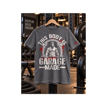 Segungear Garage Made Erkek Regular Fit Baskılı Spor Tişört Haki - 931511335 Haki